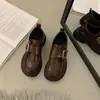 Mocasines, Zapatos Nuevos de Piel, Nuevos Estilos de Primavera y Otoño, Versátiles Retro 2026 Moda Estilo Británico Zapatos de Suela Blanda para Commuter