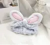 Tiara Fofa de Orelha de Coelho 3D para Lavar o Rosto, Acessório de Cabelo Coreano