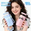 Nueva y elegante taza de bolsillo mini y portátil para mujer, hecha de acero inoxidable 316, con una correa para llevar