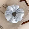 Goma para el cabello dulce y única, rellena de algodón, de satén con lunares, para mujer, con un estilo francés elegante y suave, adecuada para coletas bajas