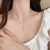 Collar de mariposa delicado para mujer, de verano, ligero, de lujo, con diseño de nicho, cadena de clavícula con borlas y perlas de alta calidad, accesorios para celebridades de Internet.