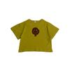 Verano Estilo Coreano Niños y Niñas Bebé Estampado Cara Sonriente Tops de Dibujos Animados Camisetas de Algodón Puro de Manga Corta para Niños Camisetas de Moda para Niños Pequeños