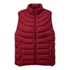 Chaleco ligero de algodón para mujer con cuello alto y costuras curvas para otoño e invierno, abrigo de algodón sin mangas para mujer, adecuado para usar en capas, en stock para venta al por mayor