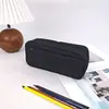Estojo de Lápis Oxford de Camada Dupla e Grande Capacidade, Estojo em Branco, Estojo para Aluno do Ensino Fundamental, Bolsa de Papelaria DIY, Estojo para Aluno do Ensino Médio