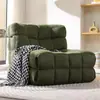 Sofá de Compresión al por Mayor Personalizado Waffle Corduroy de un Solo Color Esponja Completa Moldeado Paquete de Compresión Enrollado al Vacío Sofá de Compresión