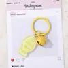 Llavero Colgante de Cuentas Transparente Brillante Colorido Pez Pequeño Campana Llavero Fresco Dibujos Animados Pequeño Accesorio En Stock Envío Directo