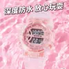 592 Reloj Digital Completamente Transparente para Hombres y Mujeres, Estudiantes de Primaria y Secundaria, Verde Matcha Multifuncional Deportivo Resistente al Agua Ins Reloj Venta al por Mayor