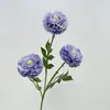 Material de peônia em camadas de 3 peças para decoração de casamento romântico, flores de seda feitas à mão para casa e ao ar livre, flores artificiais e ornamentos decorativos