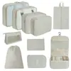 Bolsa de almacenamiento para viajes transfronterizos, set de neceser, bolsa de almacenamiento organizadora de ropa para equipaje de siete piezas, bolsa de almacenamiento de viaje