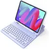 Funda Protectora para Tableta iPad Pro M54 Teclado Bluetooth Inalámbrico Magnético Funda de Cuero Air110Th con Ranura para Lápiz