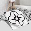 Pegatinas de suelo de baldosas de estilo europeo portugués transfronterizo para decoración de suelo de baño y dormitorio, pegatinas de pared esmeriladas gruesas, autoadhesivas e impermeables