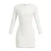 Vestido Dulce de Calle Estilo Ins Color Sólido Color Puro Corte Limpio Ajustado Sexy Escote Bajo Nicho