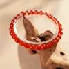 Pulsera de Cristal con Perlas de Cristal Natural Optimizada Pulsera Versátil de Nicho Joyería de Moda de Lujo Ligero Venta al por Mayor para Mujeres