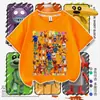 Nova Camiseta de Manga Curta Infantil com Estampa de Roupas do Jogo Restaurante Suezy's Top Soltinho de Meia-Manga para Meninos Roupa de Verão Tamanho 7