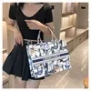 Bolso Tote de Fieltro con Pintura al Óleo, Bolsa de Regalo Impresa con Logo, Bolso de Compras de Moda de Gran Capacidad, Personalización de Bolsas de Fieltro