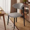 Silla de comedor minimalista nórdica, hogar de lujo ligero, silla de comedor moderna con respaldo para hotel, silla con respaldo casual para restaurante, silla popular en línea.