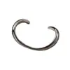 Pulsera Abierta Curva Brillante Minimalista para Mujer Lujo Accesible Europeo y Americano Diseño de Nicho Pulsera Elegante Versátil de Gama Alta Pulsera