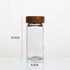 Botella Multifuncional de Vidrio para Condimentos, Botella Rociadora, Tapa de Bambú, Botella de Vidrio para Condimentos, Glutamato Monosódico, Esencia de Pollo, Frasco de Sal, Frasco para Condimentos