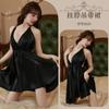 Sexy Underwear Sexy Europeu e Americano Estilo Deep V-Neck camisola uniforme Pure Desire High-Level Sense Big Backless Sling terno