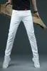 Taobao comércio exterior atacado leggings jeans masculinos cor stretch slim fit calça jeans meninos