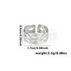 Anillos de Acero Inoxidable Geométricos Simples Estilo Europeo y Americano de Venta Caliente Transfronteriza, Joyería Versátil de Personalidad de Nicho de Lujo Ligero, Al por Mayor en Stock
