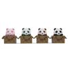 4 Creativos Lindos Pandas Bebé Panda Bebé Figuras DIY Jardinería Paisajismo Muñecos Adornos de Muñecos