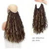 Peluca europea y americana transfronteriza de una pieza, multi-volumen, extensión de cabello en forma de U, peluca de línea de pesca femenina, cabello largo rizado invisible en stock