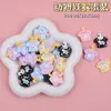 Miniatura Desenho Animado Raposa de Nove Caudas Mini Brinquedo de Comida Artificial Material de Resina DIY Acessórios Capa de Celular Adesivo de Geladeira Brinquedo de Comida