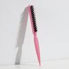 Peine Meridianal para Cuero Cabelludo para Mujeres, Peine de Tres Filas de Cerdas de Jabalí, Cepillo Redondo para Peinar el Cabello, Peine Alisador, Peine de Regalo