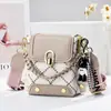 Mini bolso cuadrado pequeño estampado, nuevo modelo 2026, exquisito bolso para teléfono de mujer, bolso cruzado de hombro casual y moderno para mujer