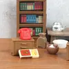 Muebles Simulados, Micro-Paisaje, Adornos Pequeños Retro, Tetera en Miniatura, Teléfono, Televisión, Accesorios para Casa de Muñecas, Festival del Bote del Dragón
