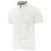 2026 Nuevo Estilo Polo de Media Cremallera Manga Corta para Hombre Alta Elasticidad Profesional Secado Rápido Ropa para Correr Fitness Ropa Deportiva Casual