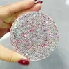 Tapa abatible de lujo ligero con incrustaciones de diamantes Caja de polvos Set de polvos de miel portátil creativo Caja vacía de polvos de maquillaje Almacenamiento Sub-caja Venta caliente transfronteriza