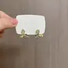 Brincos de Laço Suaves e Doces Estilo Barroco Nicho Cravejados com Diamantes Super Brilhantes Elegantes da Moda Versáteis Brincos de Luxo Leve