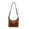 Bolsa de mão retrô casual, bolsa de ombro com almofada, nova tendência da moda, outono e inverno, cor sólida, bolsa transversal texturizada
