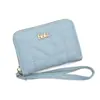 Nueva cartera corta para mujer con múltiples ranuras para tarjetas, monedero, tarjetero con cremallera versátil estilo coreano, bolsa de almacenamiento con clip para tarjetas