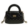 Bolsa Pequena Quadrada Simples Casual Textive 2025 Nova Elegante Moda de Primavera Bolsa de Mão Moderna Bolsa Transversal de Ombro