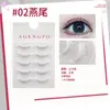 Agengpo Pestañas Postizas Enteras Naturales Tallo Delgado Tallo Transparente Pestañas Postizas Cabello de Hada Planas Pestañas de Fiesta Una Pieza