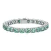 Venta Caliente Transfronteriza de Amazon Pulsera de Tenis Moissanita Color D Plata de Ley 925 Estilo Hip-Hop Joyería Venta Directa de Fábrica