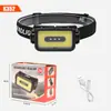 Linterna frontal de cabeza para camping al aire libre, nueva, transfronteriza, recargable tipo C, para exteriores, ciclismo, pesca, multifunción, luz fuerte