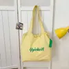 Bolso tote de lona casual nuevo, bolso de hombro, bolso de mano para el trabajo, bolso con cordón de gran capacidad, moda estilo japonés
