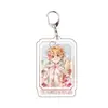 Acuerdo periférico de animación Neverland llavero acrílico colgante transparente joyería transparente linda