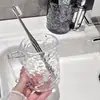 Vaso Transparente para Enjuague Bucal, Vaso para Cepillo de Dientes Doméstico, Vaso de Alto Valor para Dormitorio Estudiantil, Vaso de Pareja Estilo Lujo Accesible, Vaso para Cepillarse los Dientes