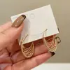 Pendientes de Diseño Único con Textura Hueca, Lujo Ligero, Sensación de Alta Gama, Pendientes de Aro, Pendientes Versátiles de Temperamento, Ear Cuff para Mujer