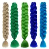 Pelucas de Fibra Sintética Europeas y Americanas, 41 Pulgadas, 165 Gramos, Trenzas Grandes, Trenza de Presión, Extensiones de Rastas, Al por Mayor en Stock