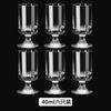 Copas creativas para vino blanco, una o dos copas para licores, vidrio grueso sin plomo, copa de vino de una pieza, copa de vino extranjero, copa de vino pequeña de 50 ml