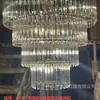 Adereços de Casamento Ferro Forjado Lâmpada de Cristal Multicamadas Lustre Barra de Gelo Pingente Acrílico Decoração de Teto Palco de Casamento Coreano