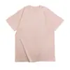 Camiseta de Manga Corta de Algodón Pesado de 250 g Color Sólido Camiseta Lisa Camiseta Básica de Cuello Redondo Holgada para Hombre y Mujer Imprimible
