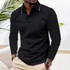 Comércio Exterior Verão Novo Camisa Polo Masculina Lapela Manga Curta Golfe Casual Esportivo Top Cor Contrastante Camiseta Manga Curta