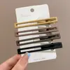 Presilha de cabelo preta para mulheres, grampo lateral para franja da testa, ferramenta para arrumar o cabelo, presilha de cabelo para a nuca, acessório de cabelo